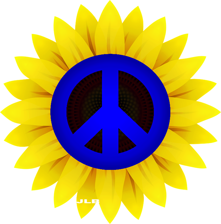 ☮/jlb - Clip Art Sun Flower (711x720)