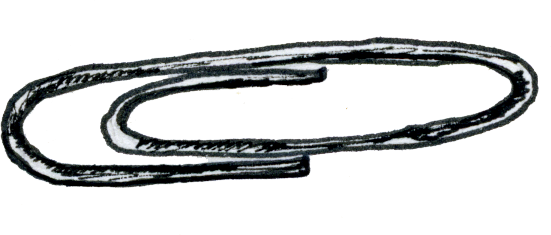 Paper Clip - Drawing (551x235)
