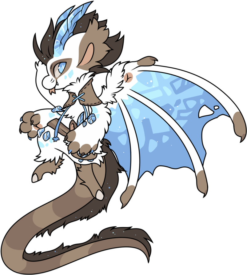 Winter Dragon Bb Entry By Crystal-tranquility - Cartoon (849x940)