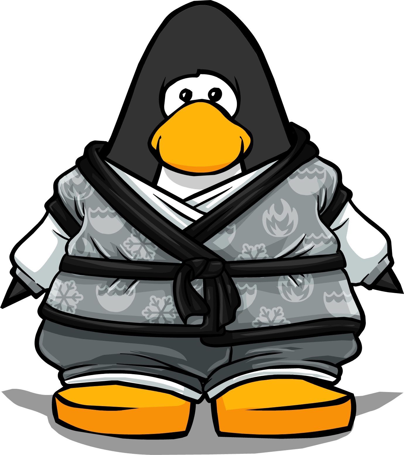 Tranquility Robe From A Player Card - Club Penguin Penguin Band Hoodie (1380x1554)