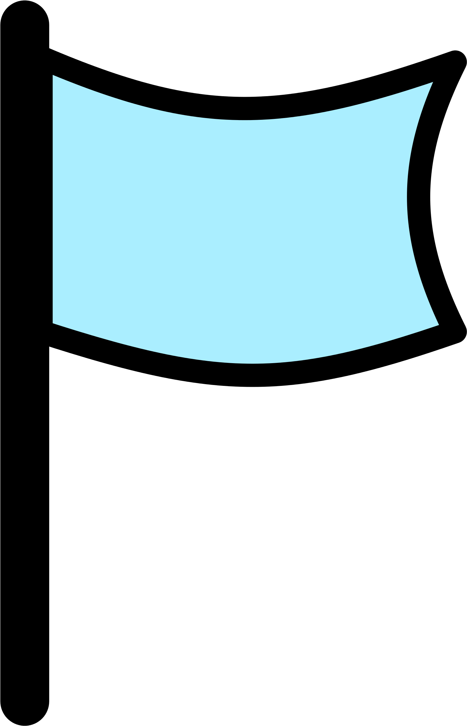 Open - Blank Flag Clipart Transparent (2000x2808)