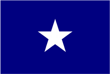 Civil War Clipart Bonnie Blue Flag - Bonnie Blue Flag (460x368)