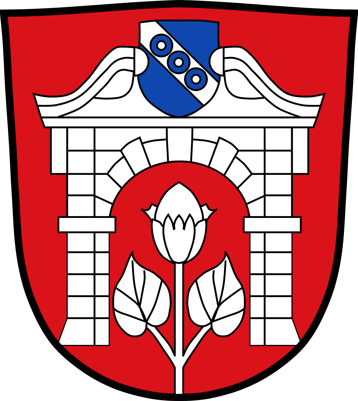 Liste Der Baudenkmäler In Mespelbrunn - Mespelbrunn Wappen (1200x1343)