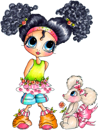 Raggedy Ann - My Besties Clear Stamps 4"x6" Brittany (487x600)