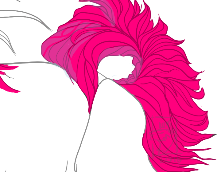 Petal Pink M Leaf Clip Art - Illustration (725x559)