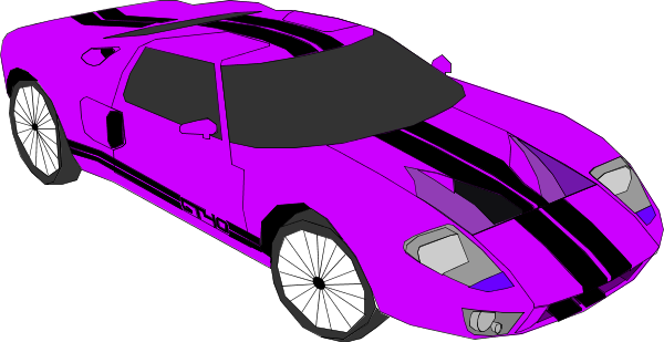 Blue Car Clipart Purple Car Pencil And In Color Blue - Race Cars Clip Art (600x309)