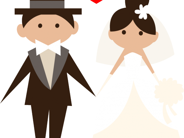 Wedding Cliparts Transparent - Bride And Groom Icon Png (640x480)