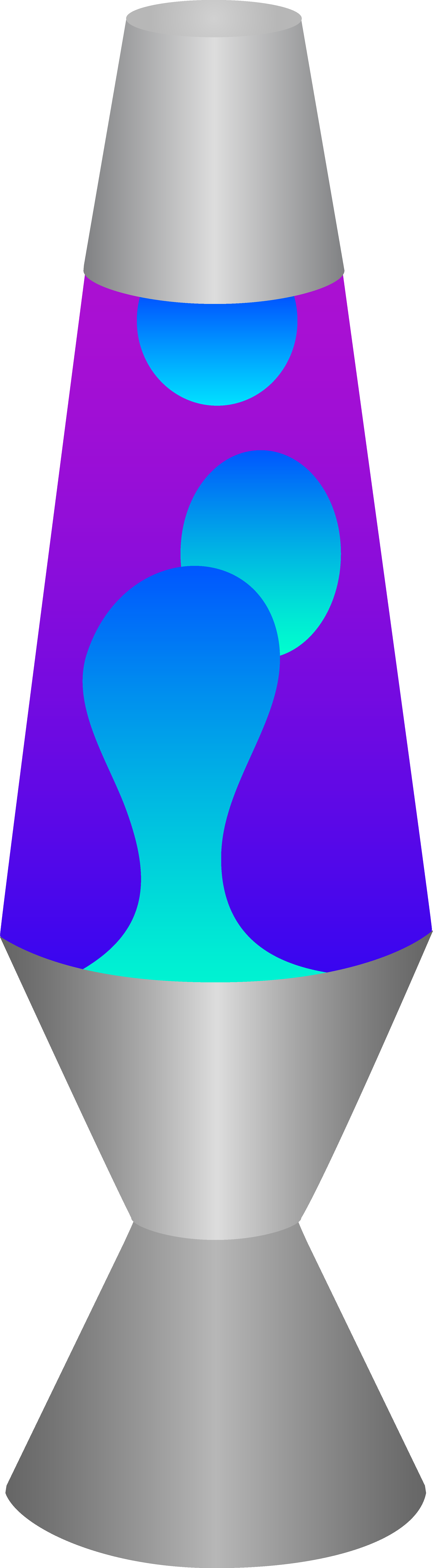 Lava Clipart Lava Lamp - Blue And Purple Lava Lamp (2382x8626)