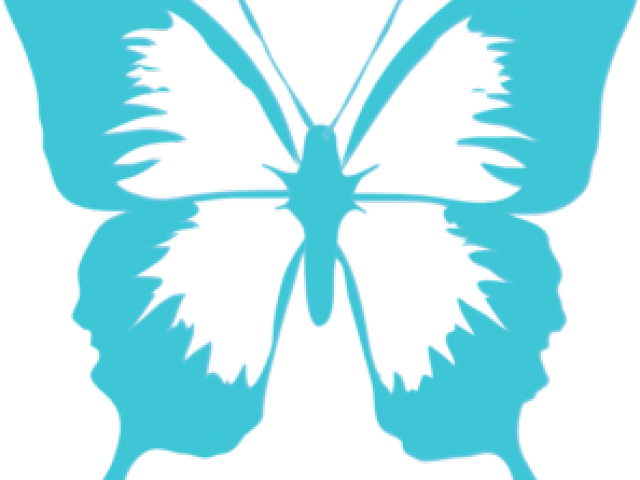 Butterfly Design Clipart Teal - Free Butterfly Clipart (640x480)