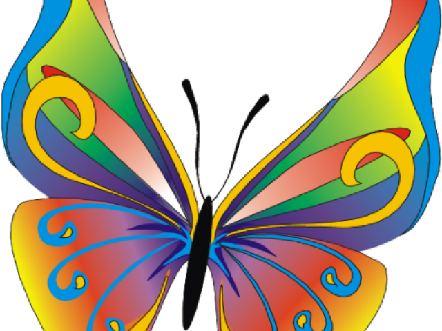 Butterfly Design Clipart Mariposa - Imagenes Grandes De Mariposas De Colores (640x480)