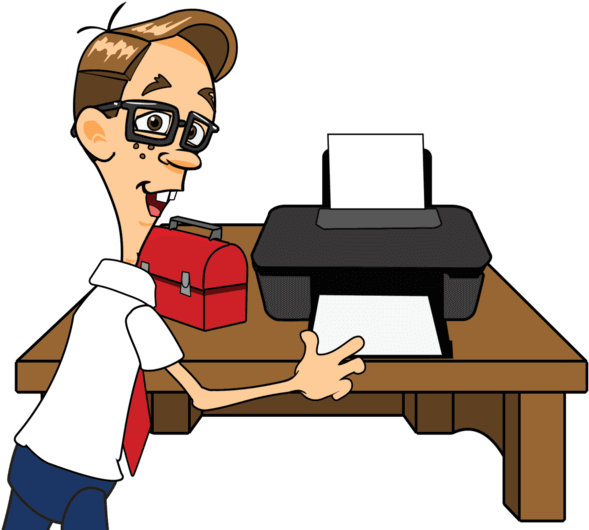 Cpu Clipart Printer Repair - Global Troubleshoot (600x550)