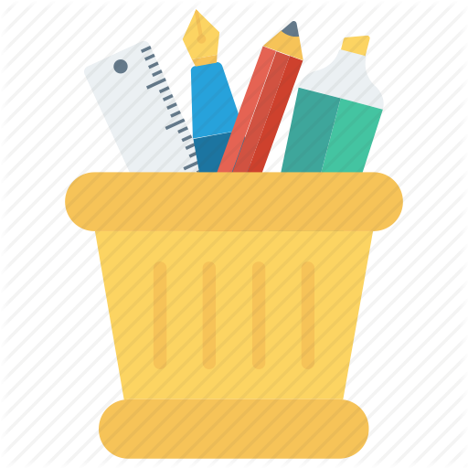 Cartoon Pen Container, Lovely Style, Storage Stationery, - Paper (512x512)