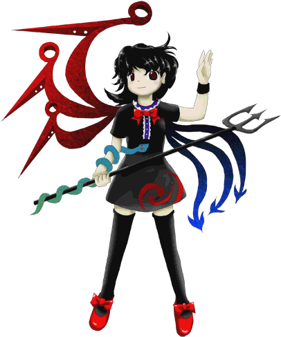 Touhou 12's Extra Boss Nue Houjuu Is A Master Of Illusion - Touhou Project Nue Houjuu (411x500)
