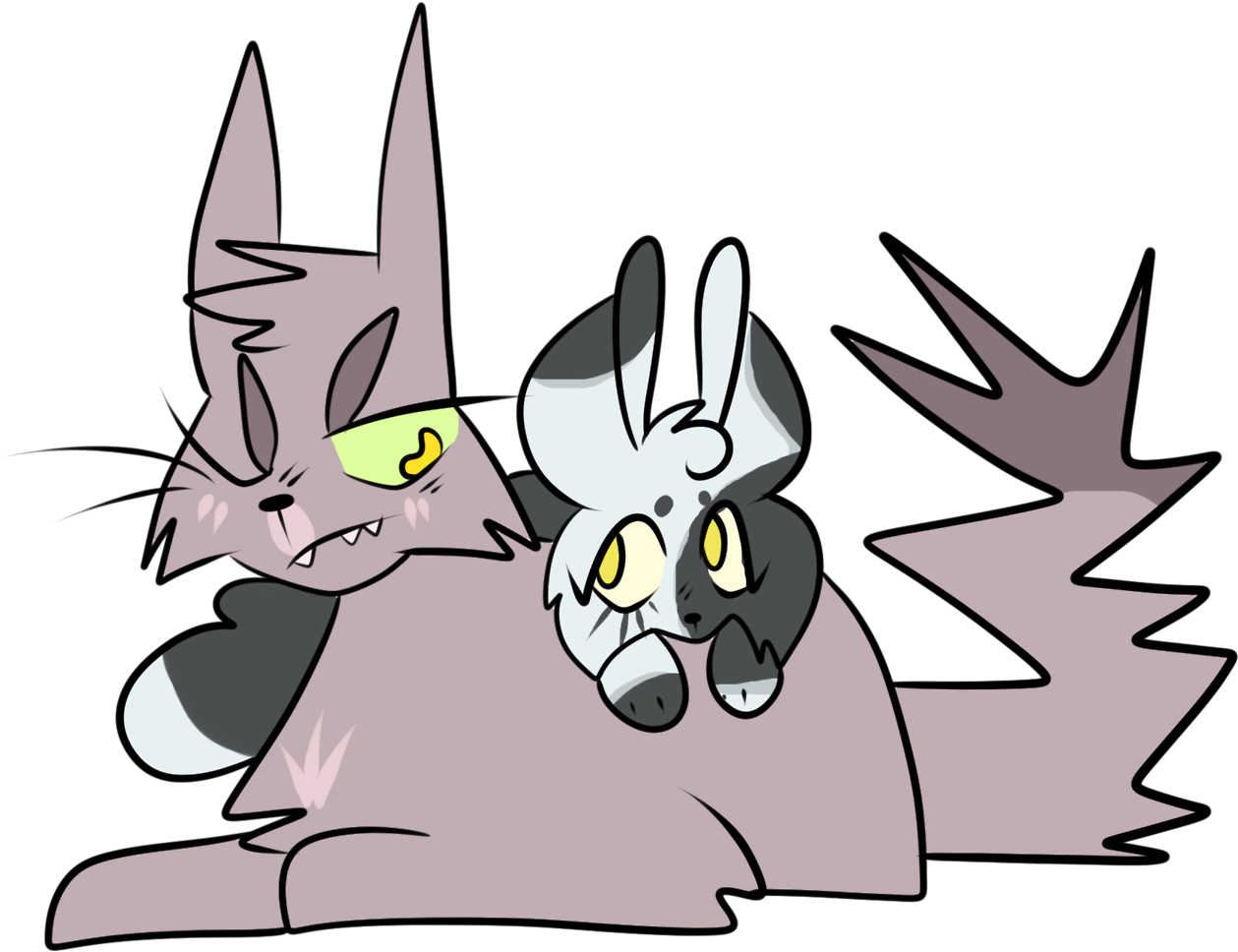 Needletail And Violetshine - Needletail Warrior Cats (1280x1129)
