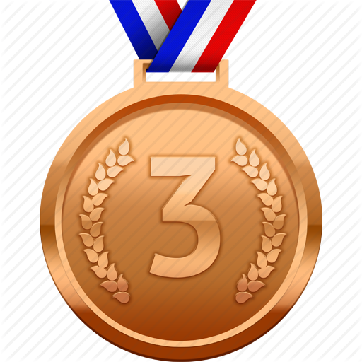 Bronze Medal Transparent - Bronze Medal 3rd Place (512x512)