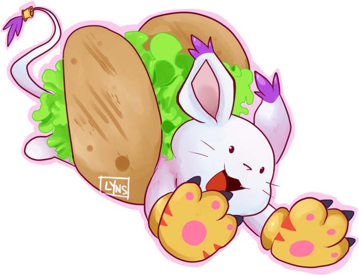 Gatotaco By L Y N S - Cartoon (800x800)