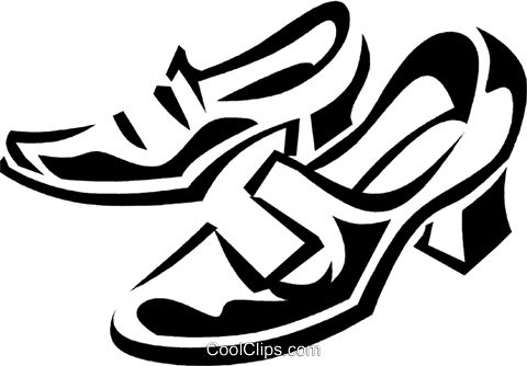 Dress Shoes Royalty Free Vector Clip Art Illustration - Dress Shoes Royalty Free Vector Clip Art Illustration (480x334)
