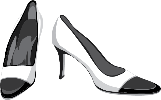 Dress Shoe High-heeled Footwear Clip Art - Shoes Vector Free (910x971)