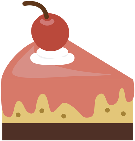 Cherry Cake Slice Icon Transparent Png - Icon (512x512)