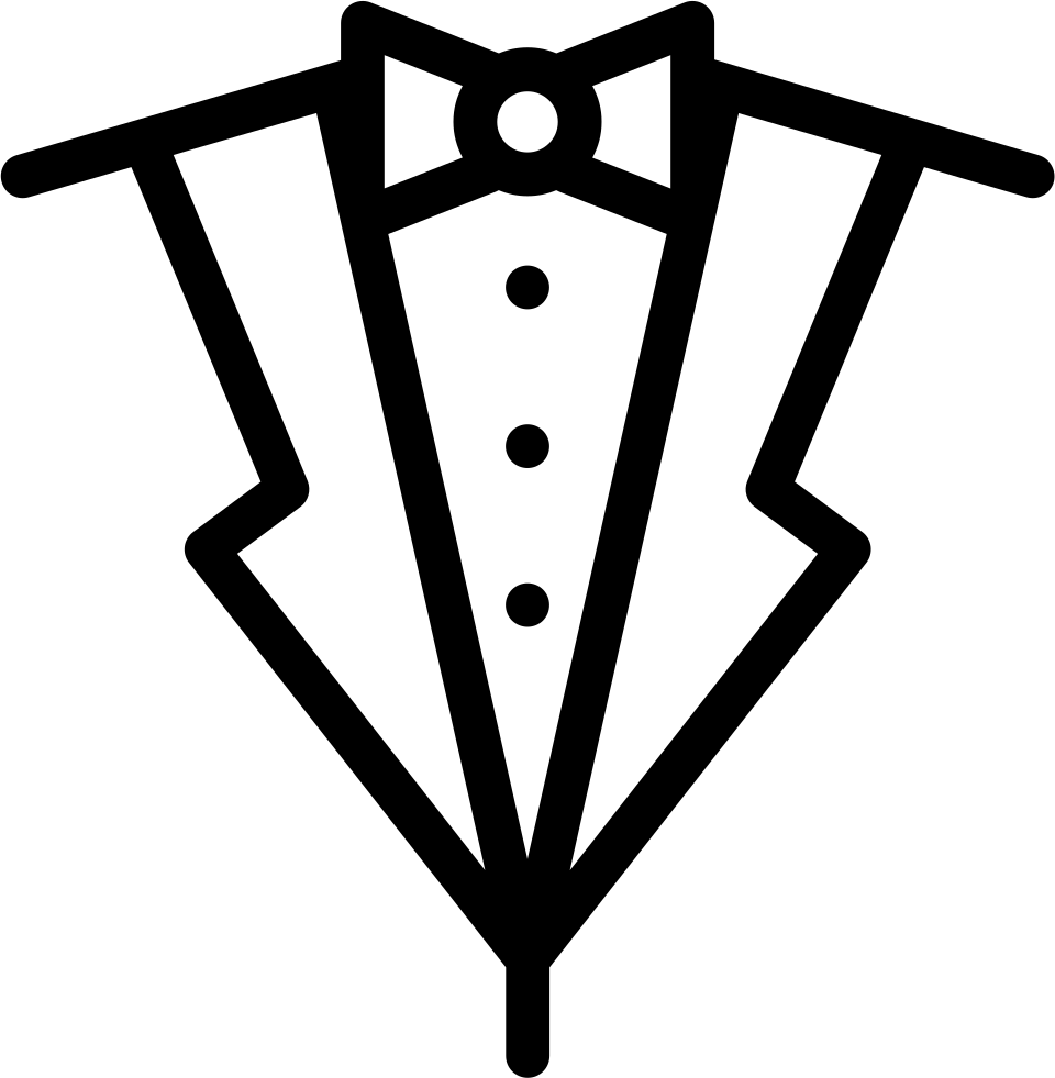 Suit And Bow Tie Comments - Terno Gravata Borboleta Desenho (960x981)