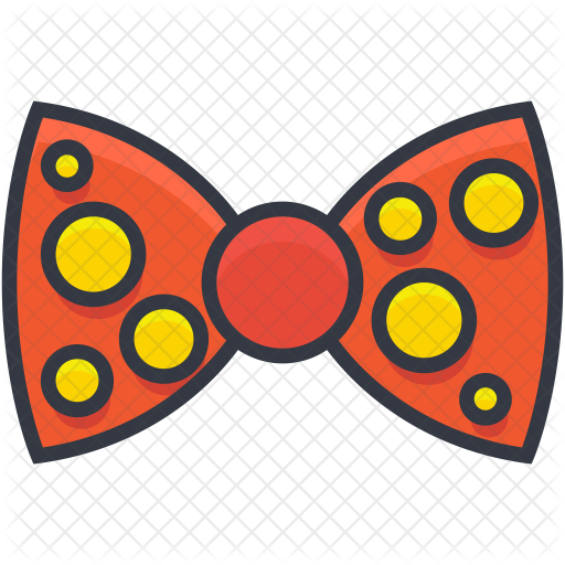 Bow Tie Icon - Clown Bow Tie Clipart (512x512)