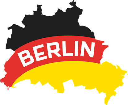 Berlin, Outline, Map, Capital, Germany - Berlin (414x340)