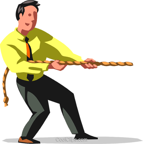 Tug Of War Royalty Free Vector Clip Art Illustration - Cartoon (475x480)