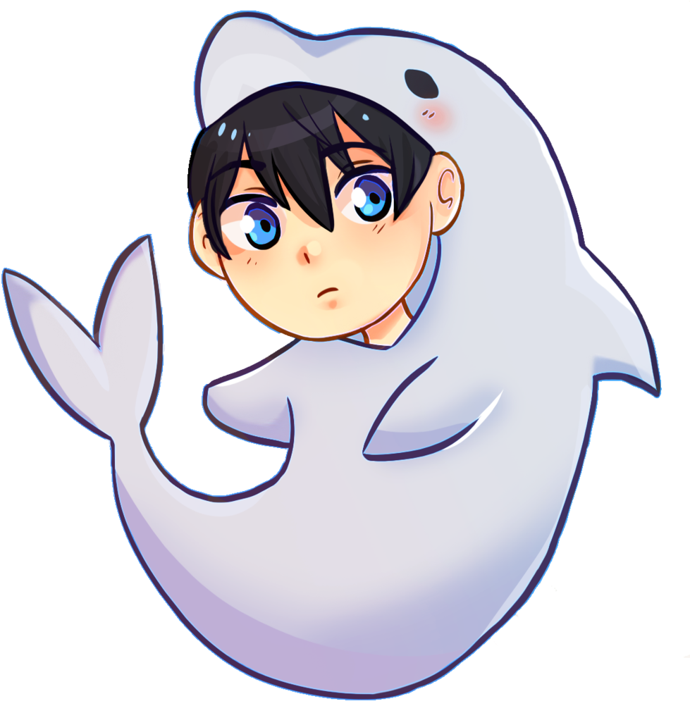 Kigurumi Dolphin Haru By Cambrasine - Drawing (1024x1048)