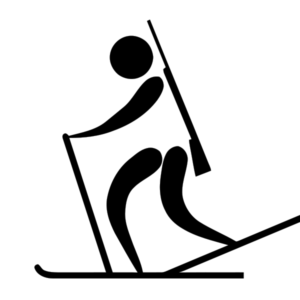 Things To Do This Winter - Biathlon Clipart (600x600)