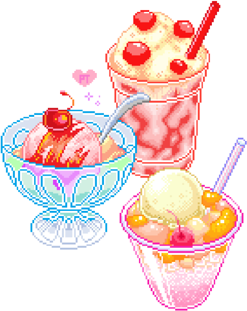 Ice Cream Transparent Tumblr For Kids - Drawing (500x635)