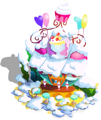 Ice Cream Shop Winter - Ice Cream Parlor (349x415)