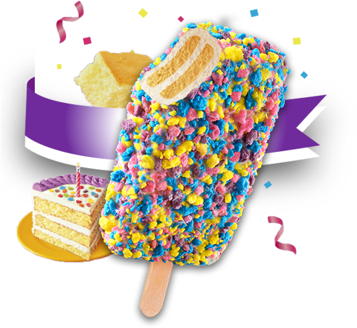 Birthday Cake Dessert Bar - Good Humor Birthday Cake (620x511)