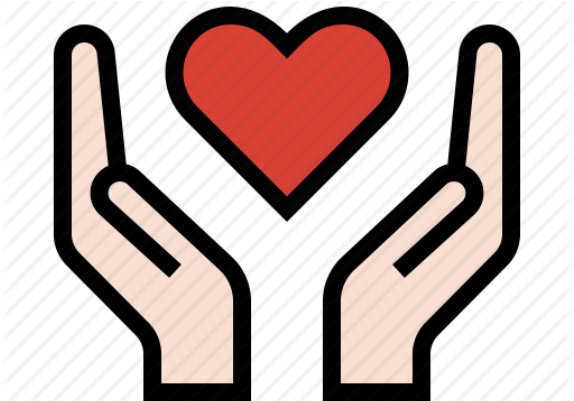 Hands Holding The Heart - Hands Heart Icon (600x400)