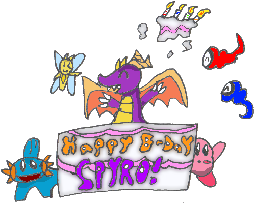 Happy Bday Spyro Promo Full By Spyrosunoffcials - Cartoon (524x407)