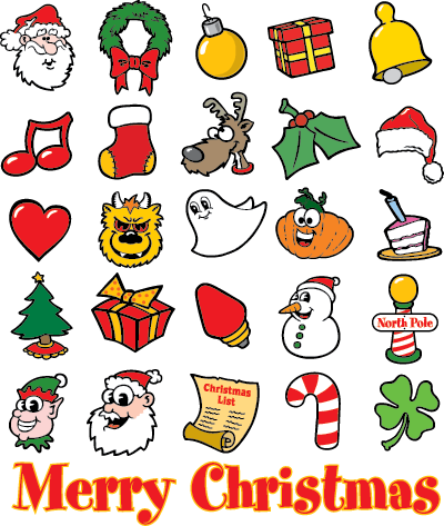 Mini Clipart Cartoon - Easy Christmas Clip Art (400x473)
