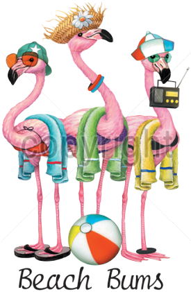 Cheerful Pink & Gifts - Flamingo (420x420)