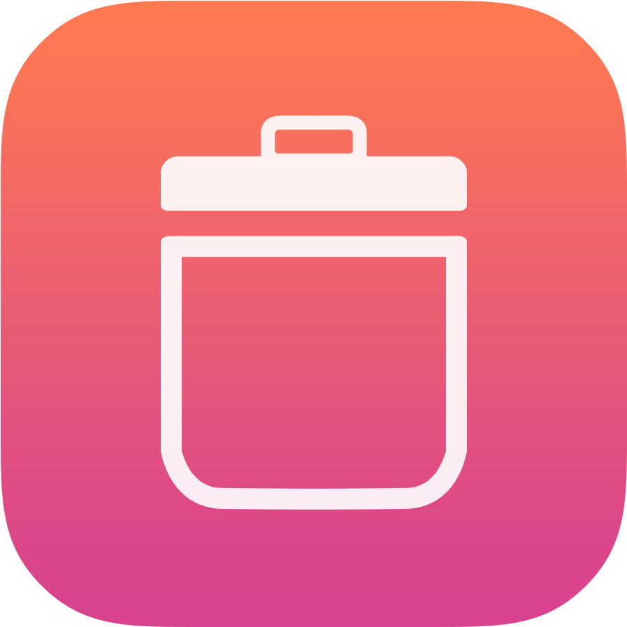 Trash Empty Icon Png Image - Recycle Bin Ios Icon (1024x1024)