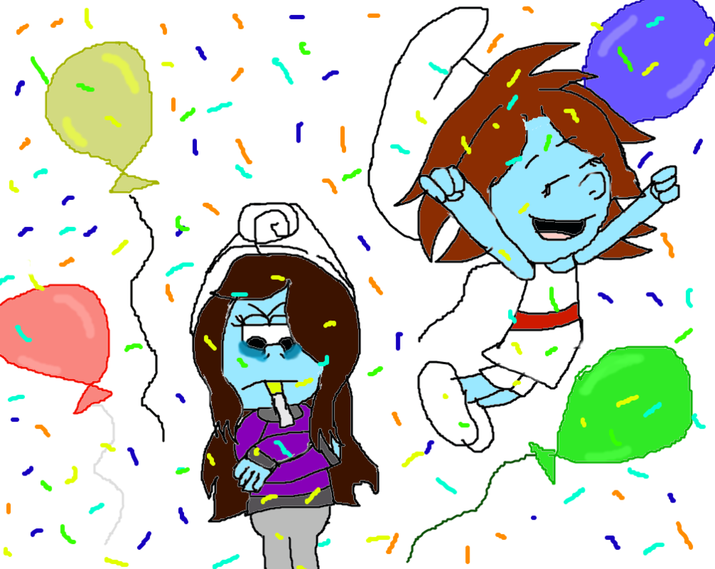 Happy Birthday By Pitufotontin - Illustration (1002x797)