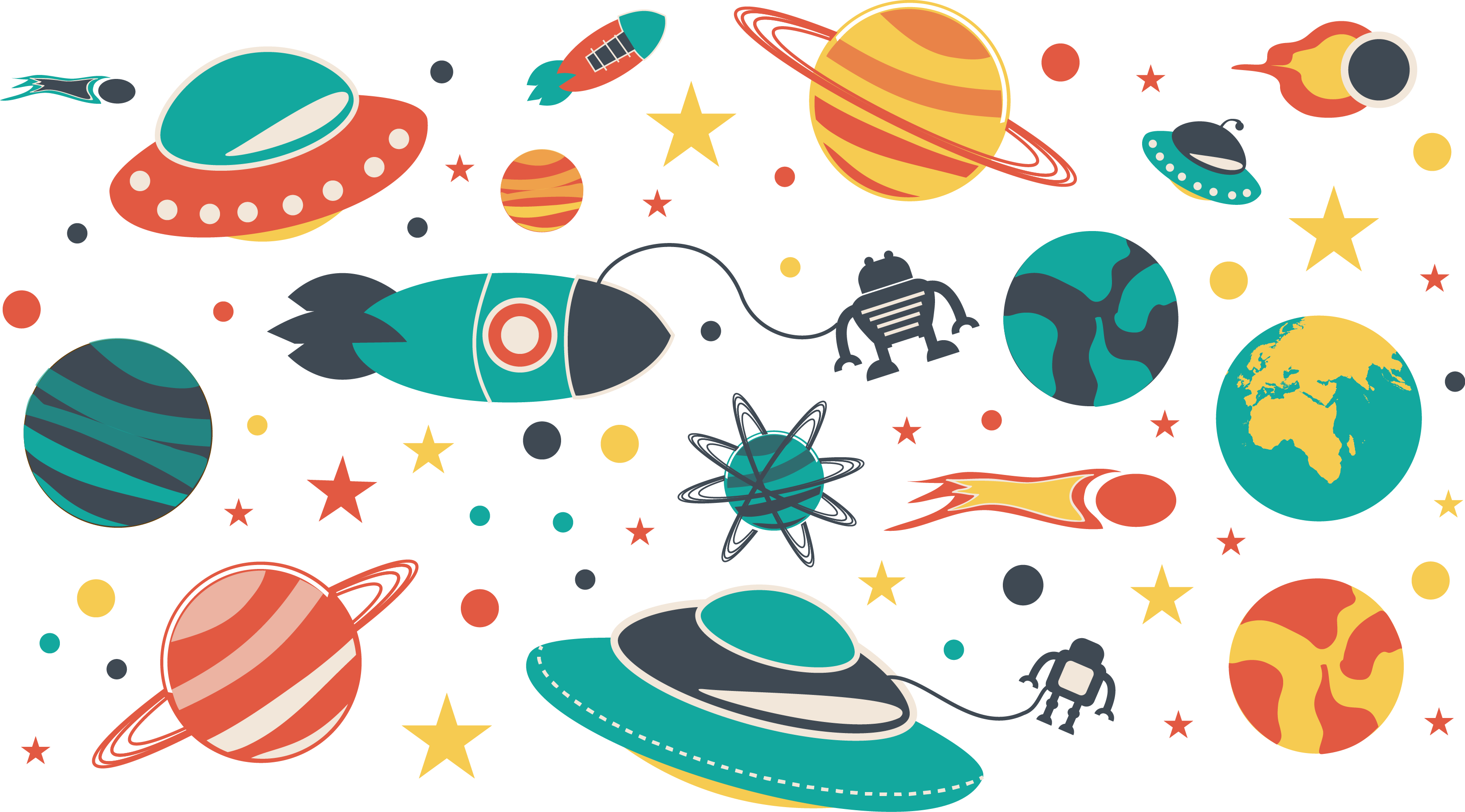 Outer Space Illustrator Illustration - Outer Space Cartoon Png (3303x1831)