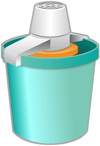 5kica0wh0 Kitchenaid Ice Cream Maker Parts And Repair - Ice Cream Maker Clipart (352x510)