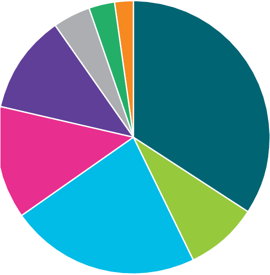 International Student Respondents By Country Of Origin - Circle (539x578)
