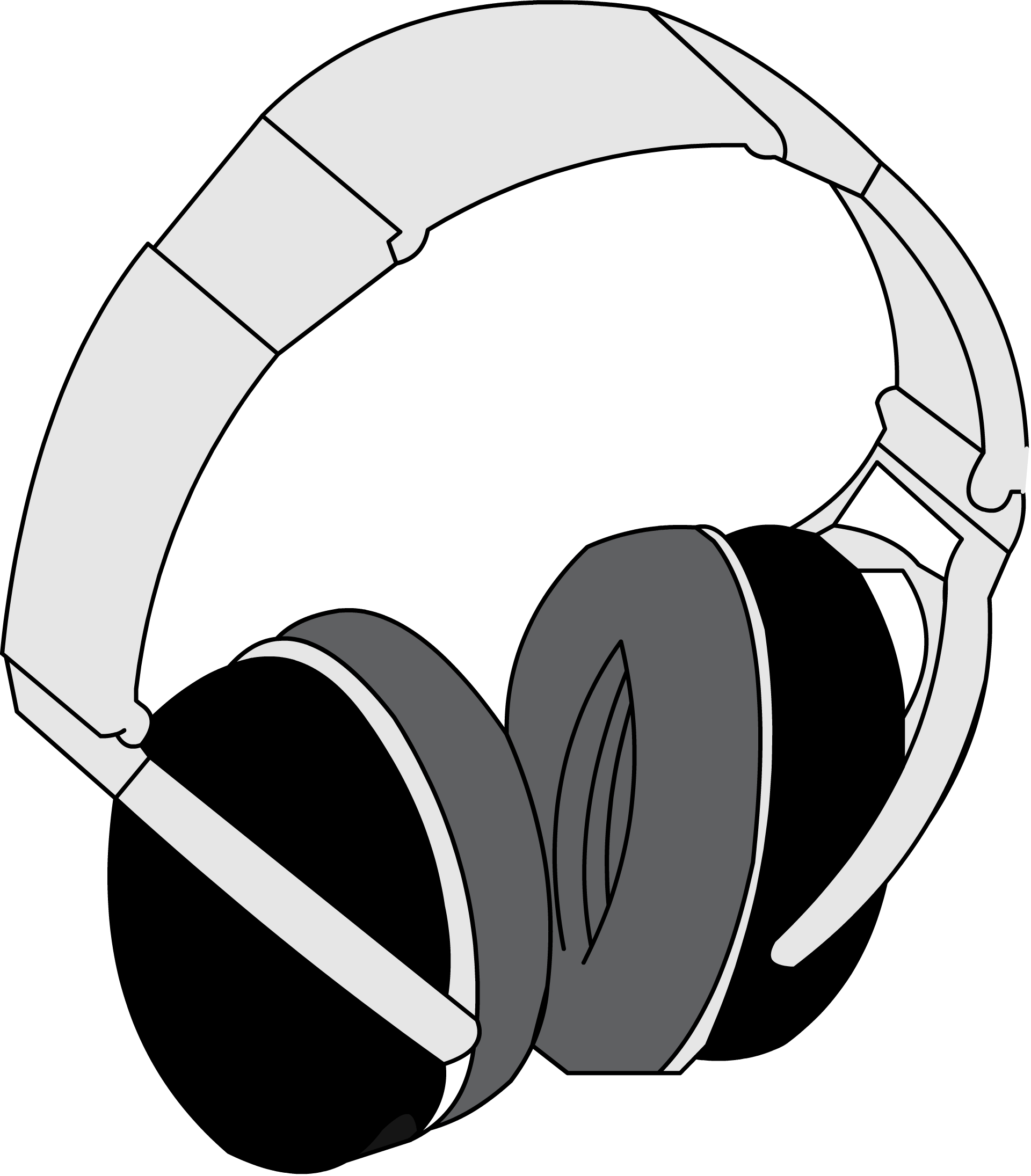 Headphones - Headphones Clip Art (1920x2191)