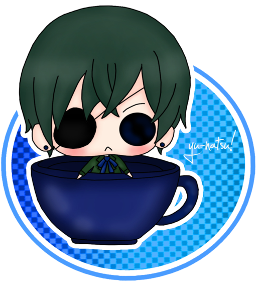 Ciel Tea Cup By Yu-natsu - Cartoon (600x629)