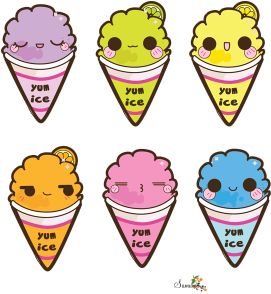 Renders Aliment Dessert Glace Kawaii Ice Cream Artiste - Glace Kawaii (600x600)