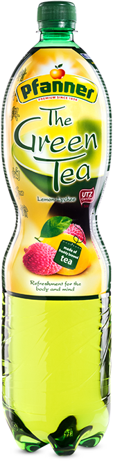 Green Tea Lemon & Litchi - Pfanner (379x702)