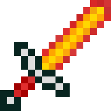 Fire Sword - Iron Sword Png Minecraft (386x386)