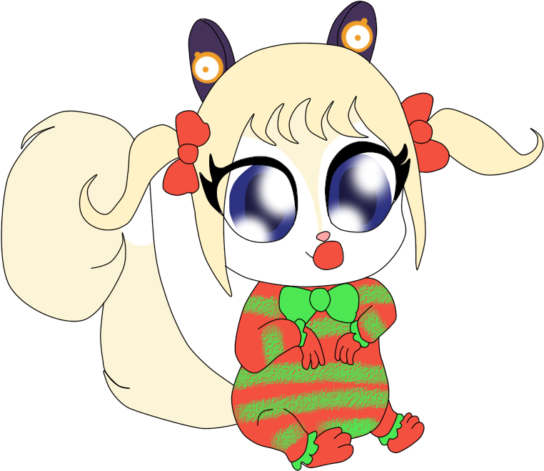 Baby Seeu Squirrel In Christmas Pjs By Bokeol - Cartoon (817x789)