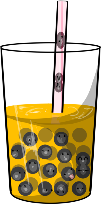Passion Fruit Green Tea Boba By Tprinces - Passion Fruit Green Tea Boba (600x776)