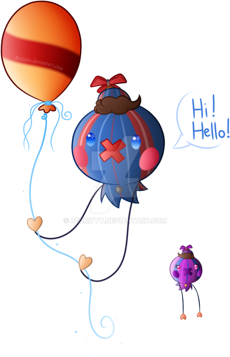 Drifloon Boy And Drifloon Girl~ By Beckitty - Boy (800x1185)