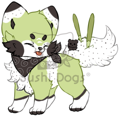 Rikuuma Green Tea Matcha Cakes By Sooshdatabase - Cartoon (400x400)